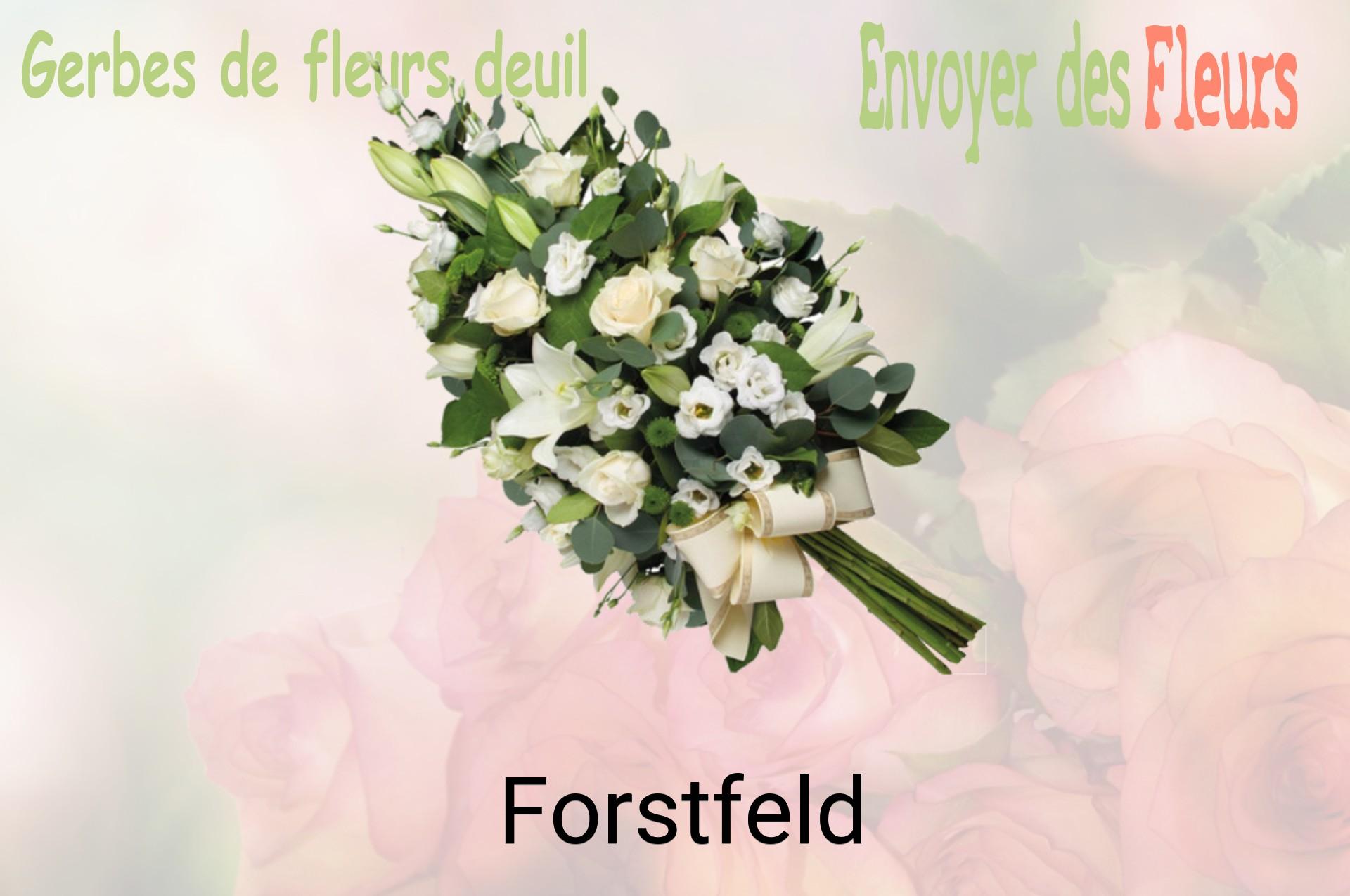 Gerbe de fleurs de deuil livrée à Forstfeld
